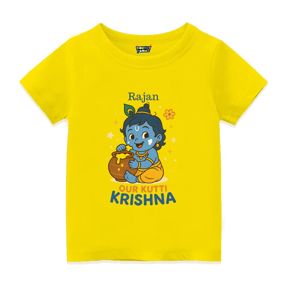 Our Kutti Krishna – Personalized Krishna Baby T-Shirt
