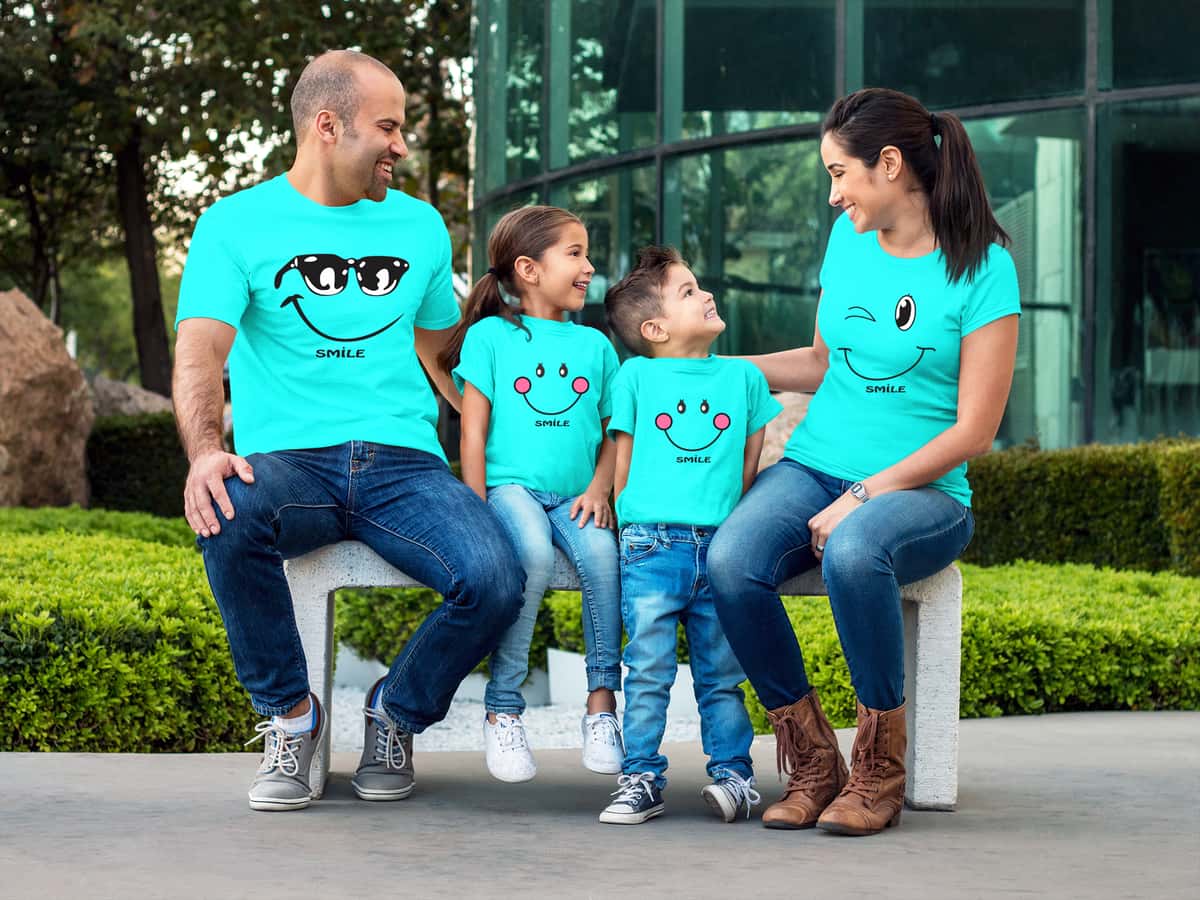 Smile Family Matching Tshirts for Family