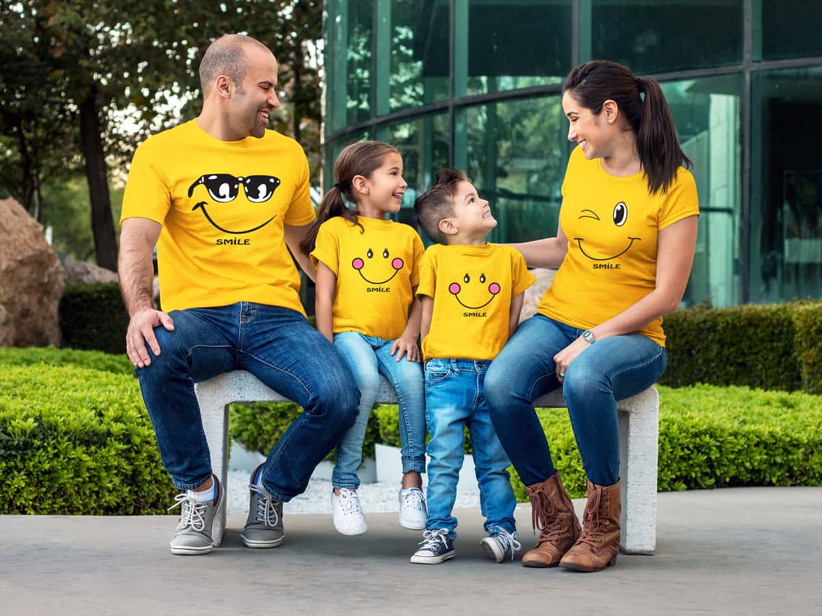 Smile Family Matching Tshirts for Family