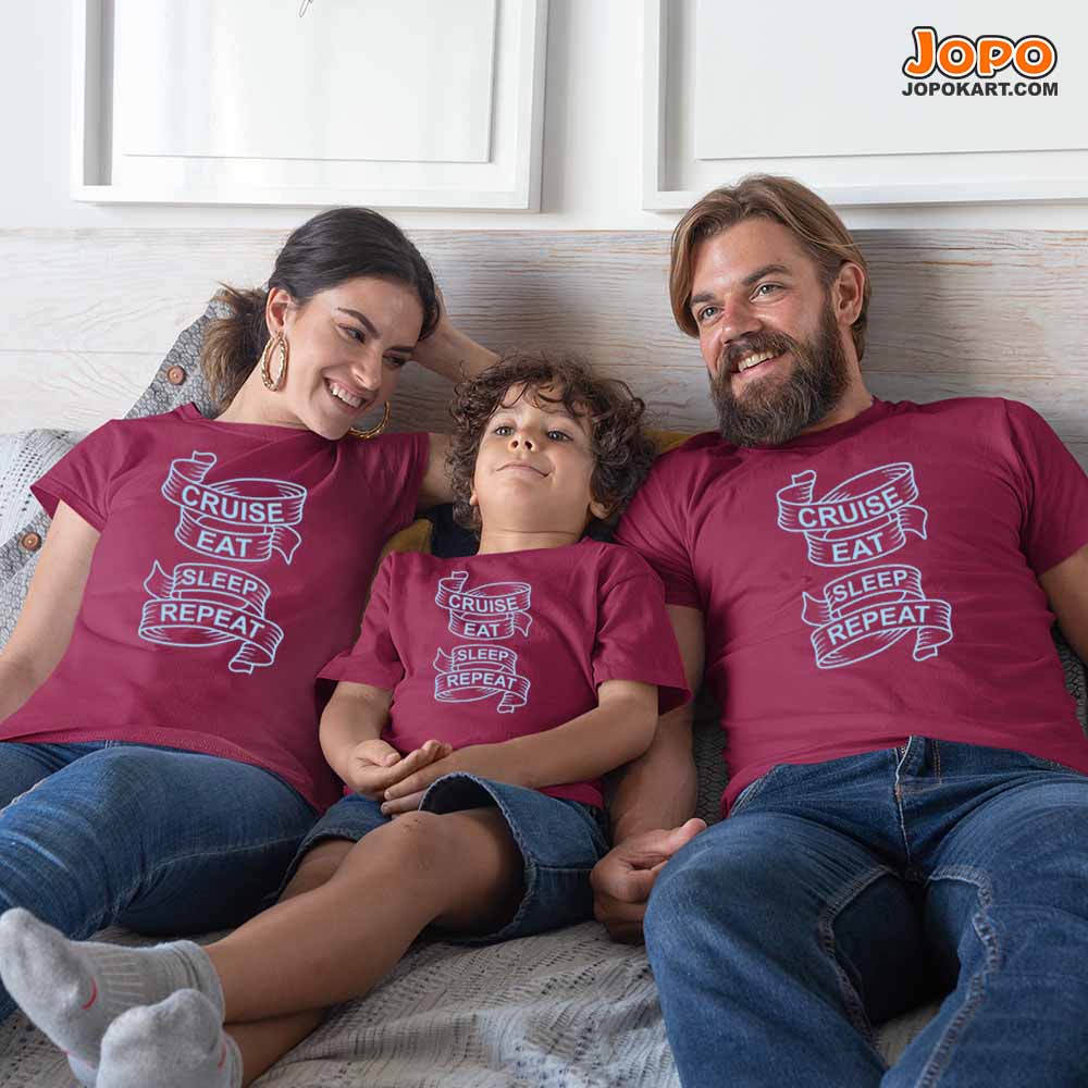 Cruise Family Vacation Matching Family T-Shirts Set of 3, 4 and 5