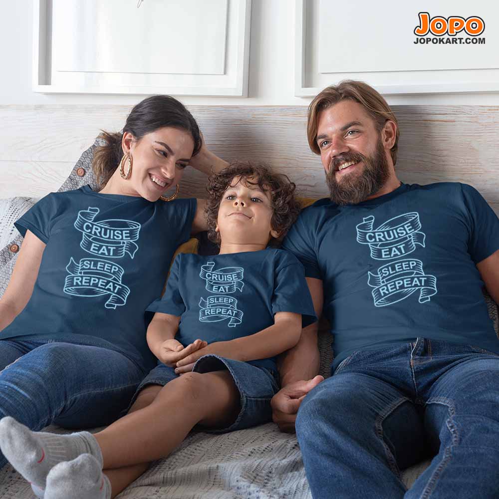 Cruise Family Vacation Matching Family T-Shirts Set of 3, 4 and 5