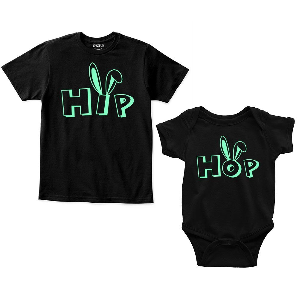 Hip Hop Sibling Romper With Tshirt