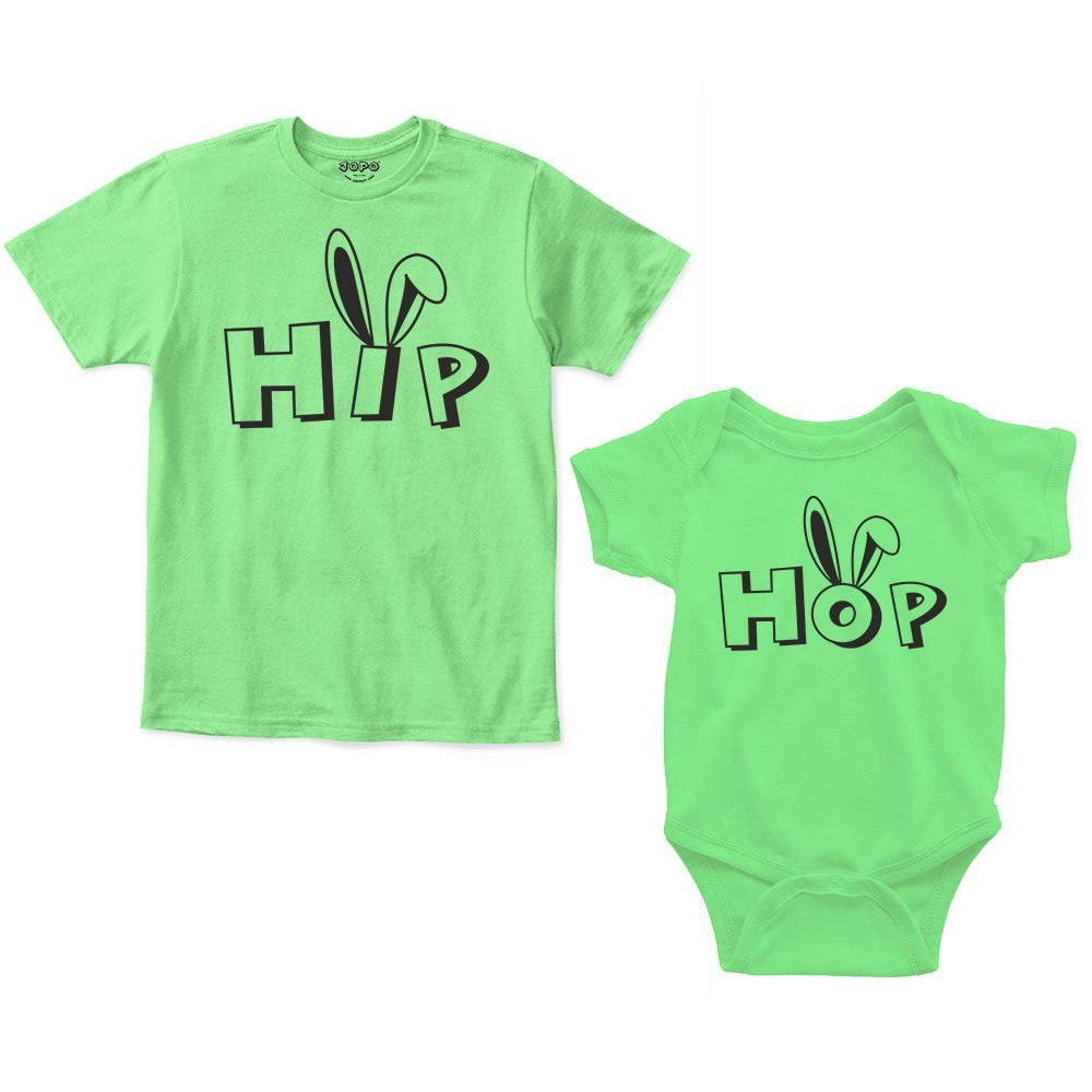 Hip Hop Sibling Romper With Tshirt