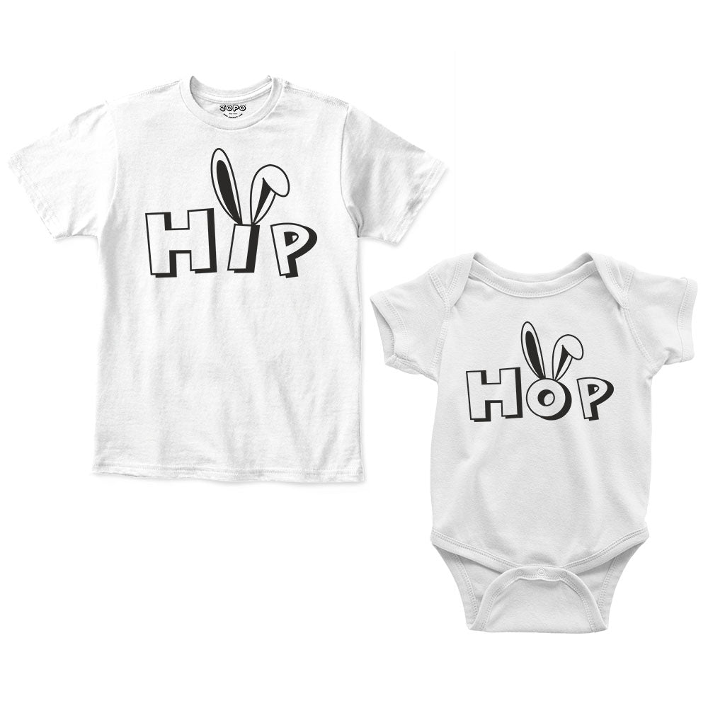 Hip Hop Sibling Romper With Tshirt