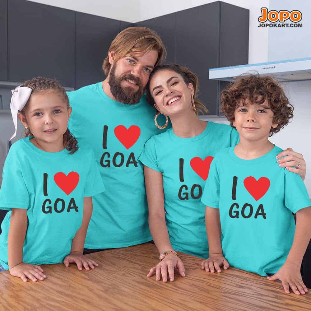 Customized Vacation Place Destination Name Matching Family T-Shirts Set of 3, 4, 5 & 6