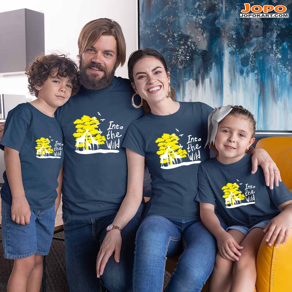 Into The Wild Matching Family T-Shirts Set of 3, 4 and 5