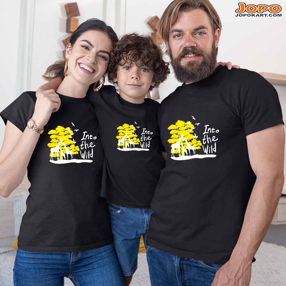 Into The Wild Matching Family T-Shirts Set of 3, 4 and 5