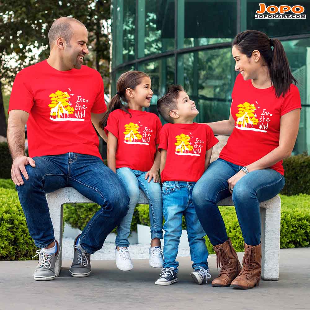 Into The Wild Matching Family T-Shirts Set of 3, 4 and 5