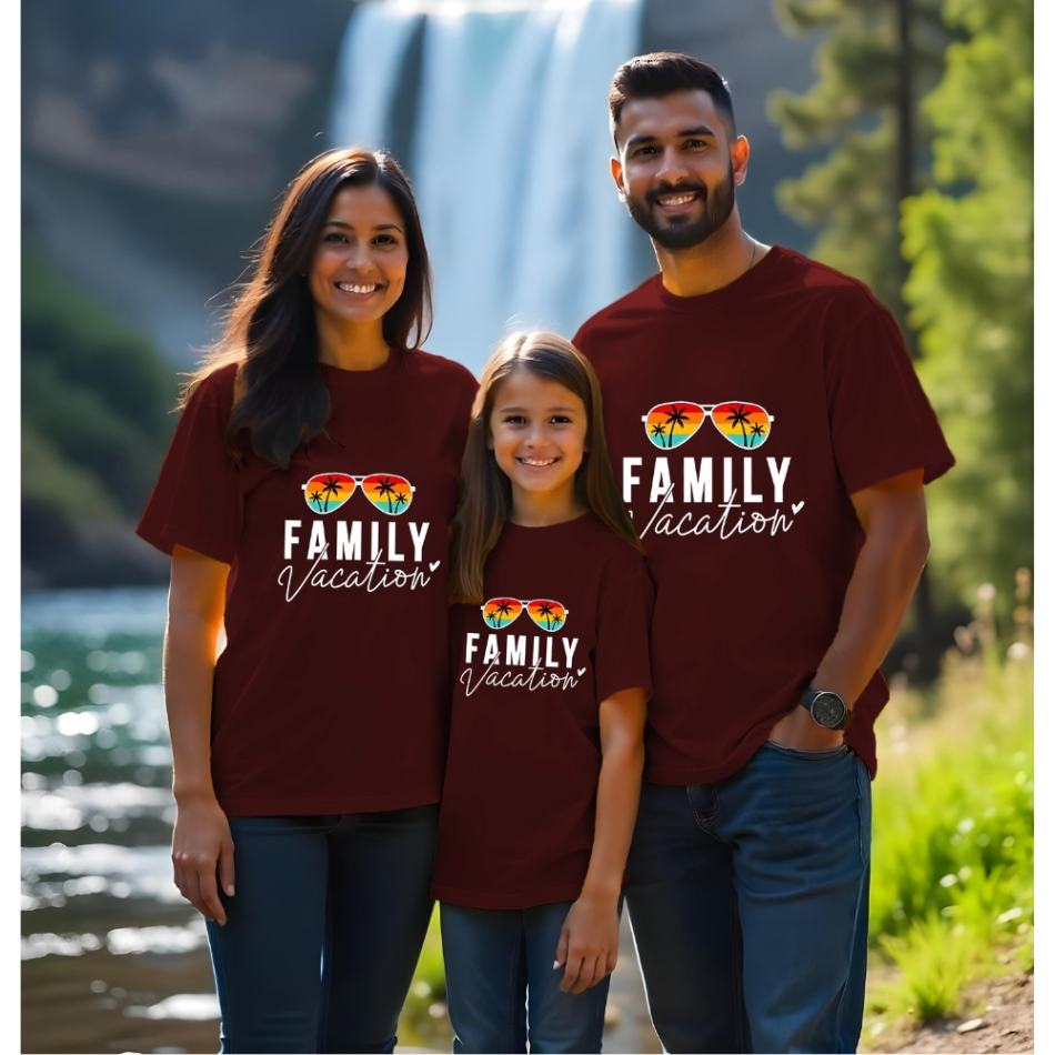 Family Vacation Matching Famiy Tshirts for Vacation and Family