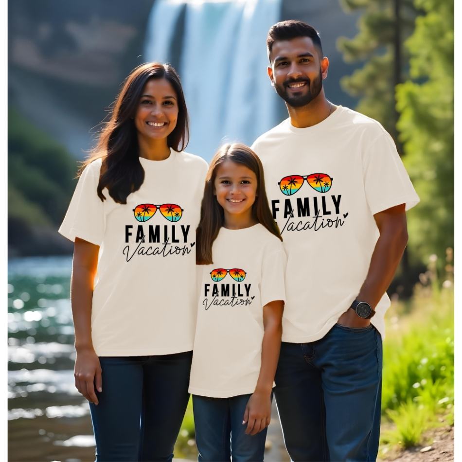 Family Vacation Matching Famiy Tshirts for Vacation and Family