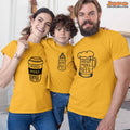 Need More Beer, Coffee Milk Family T-Shirts Set of 3 & 4 for Mom, Dad, Son & Daughter