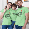 Our Home is Full of Love Matching Family T-Shirts Set of 3 and 4 for Mom, Dad, Son & Daughter