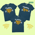 Tiger Family Matching T-Shirts Set of 3 for Son, Mom, Daughter & Dad