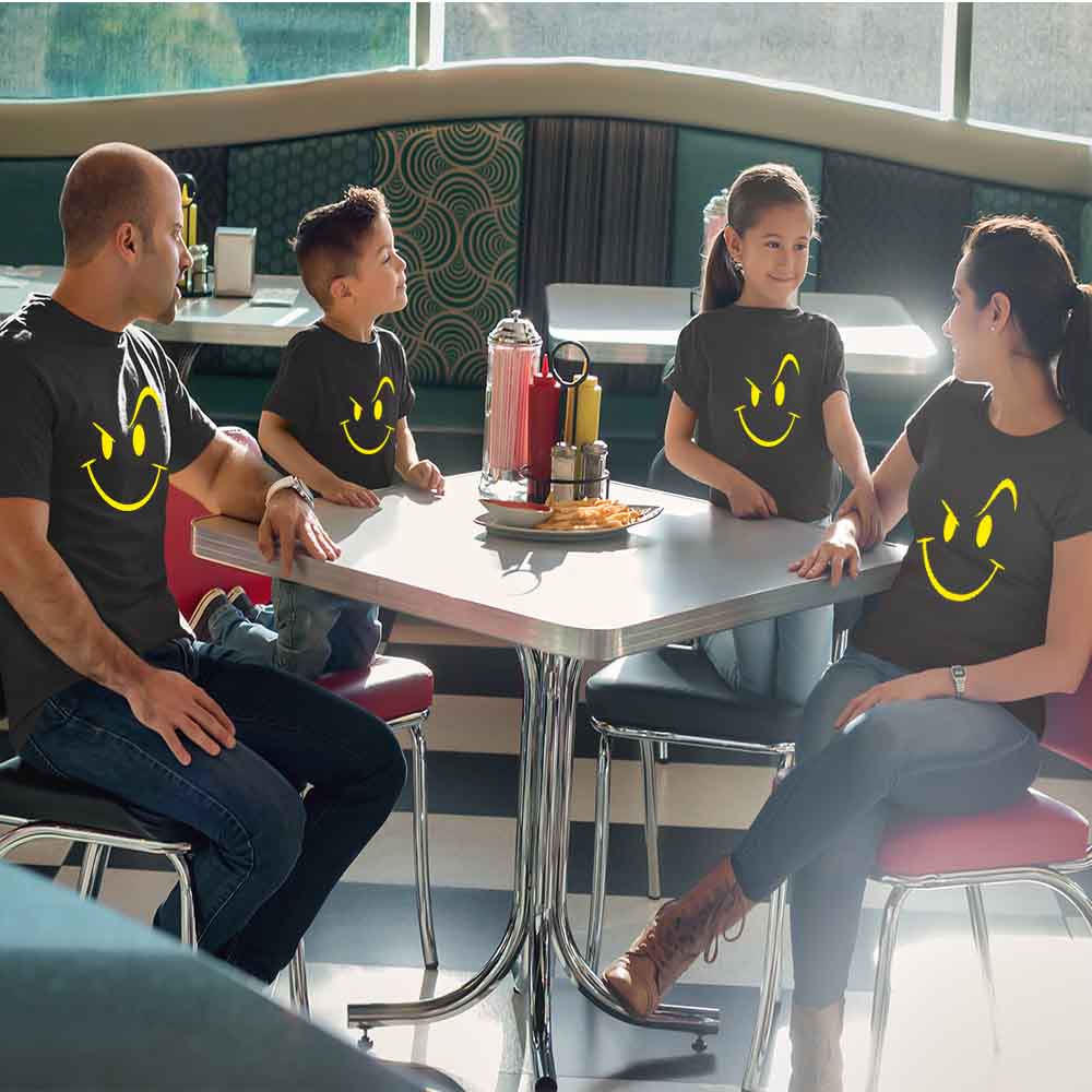Wink Matching Family T-Shirts Set of 3 & 4 for Mom, Dad, Son & Daughter