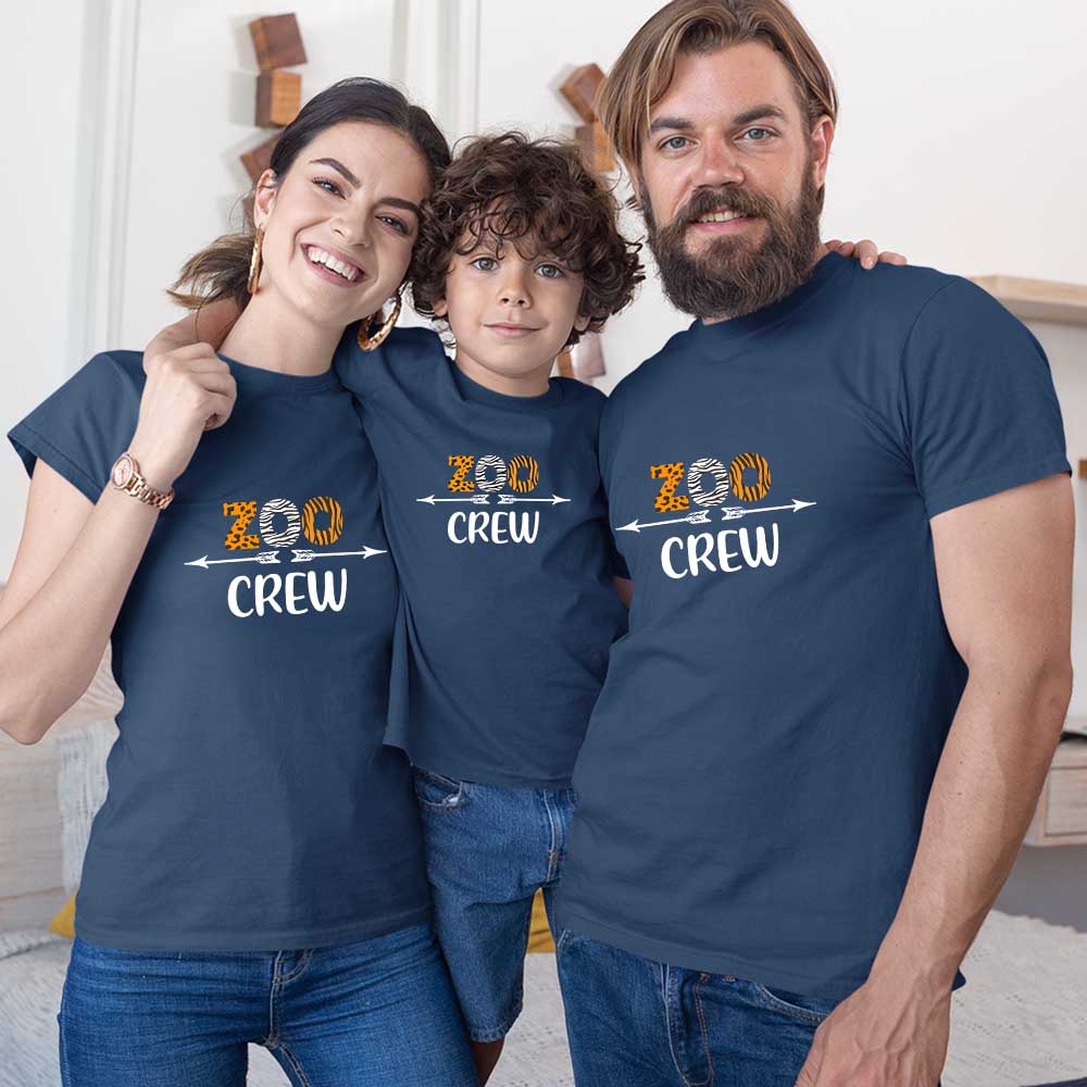 Zoo Crew Matching Family T-Shirts Set of 3, 4, 5 and 6