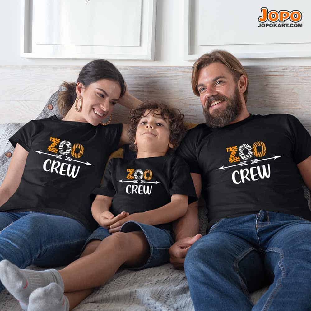 Zoo Crew Matching Family T-Shirts Set of 3, 4, 5 and 6